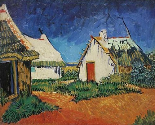 White Farmhouse at Saintes-Maries - Van Gogh Painting On Canvas